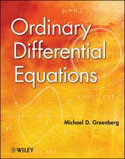 Ordinary Differential Equations - Cover