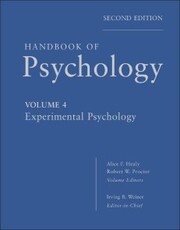 Handbook of Psychology, Experimental Psychology - Cover