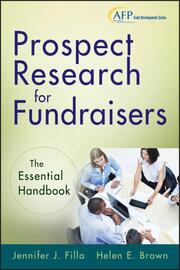 Prospect Research for Fundraisers - Cover