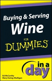 Buying and Serving Wine In A Day For Dummies - Cover