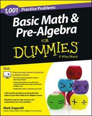 1001 Basic Math and Pre-Algebra Practice Problems For Dummies - Cover