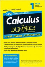 1,001 Calculus Practice Problems For Dummies Access Code Card (1-Year Subscription)