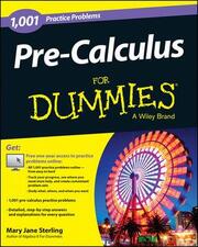 Pre-Calculus: 1,001 Practice Problems For Dummies (+ Free Online Practice) - Cover