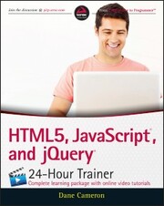 HTML5, JavaScript, and jQuery 24-Hour Trainer - Cover