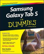 Samsung Galaxy Tabs For Dummies - Cover