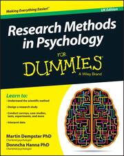 Research Methods in Psychology For Dummies - Cover