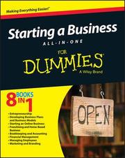 Starting a Business All-In-One For Dummies - Cover