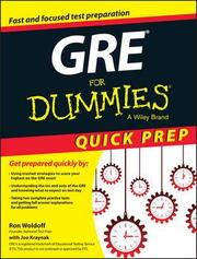 GRE For Dummies - Cover