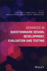 Advances in Questionnaire Design, Development, Evaluation and Testing - Cover