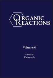 Organic Reactions, Volume 99 - Cover