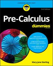 Pre-Calculus For Dummies - Cover
