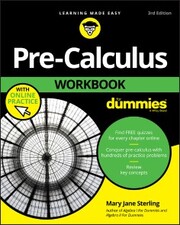 Pre-Calculus Workbook For Dummies - Cover