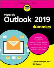 Outlook 2019 For Dummies - Cover