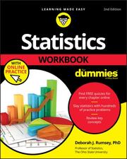 Statistics Workbook For Dummies with Online Practice - Cover