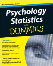 Psychology Statistics For Dummies - Cover