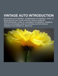 Vintage auto Introduction - Cover