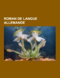 Roman de langue allemande - Cover