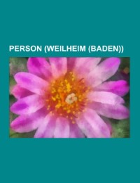 Person (Weilheim (Baden))