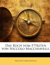 Das Buch vom Fürsten von Niccolo Macchiavelli - Cover