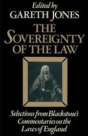 The Sovereignty of the Law - Cover