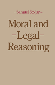 Moral and Legal Reasoning - Cover
