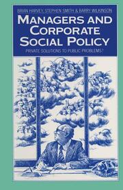 Managers and Corporate Social Policy - Cover