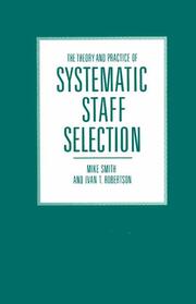 The Theory and Practice of Systematic Staff Selection - Cover