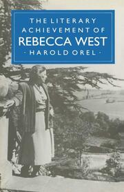 The Literary Achievement of Rebecca West - Cover