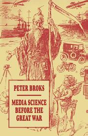 Media Science before the Great War - Cover