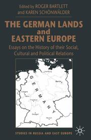 The German Lands and Eastern Europe - Cover
