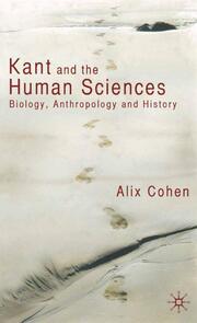 Kant and the Human Sciences - Cover