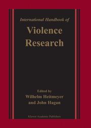 International Handbook of Violence Research - Cover