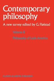 Volume 8: Philosophy of Latin America