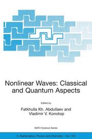 Nonlinear Waves: Classical and Quantum Aspects