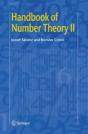 Handbook of Number Theory II