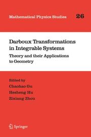 Darboux Transformations in Integrable Systems - Cover