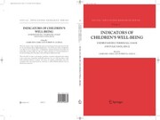 Indicators of Children's Well-Being - Cover