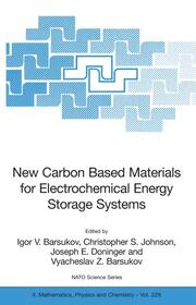 New Carbon Based Materials for Electrochemical Energy Storage Systems: Batteries, Supercapacitors and Fuel Cells - Cover