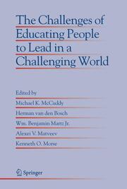 The Challenges of Educating People to Lead in a Challenging World - Cover
