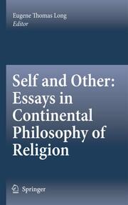 Self and Other: Essays in Continental Philosophy of Religion - Cover