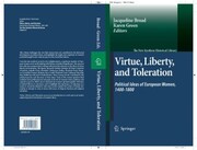 Virtue, Liberty, and Toleration - Cover