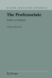 The Professoriate - Cover