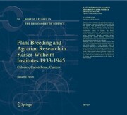 Plant Breeding and Agrarian Research in Kaiser-Wilhelm-Institutes 1933-1945 - Cover
