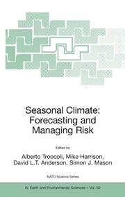 Seasonal Climate: Forecasting and Managing Risk - Cover