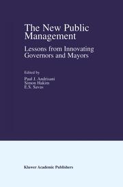 The New Public Management - Cover