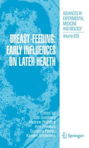 Breast feeding: early influences on later health - Cover