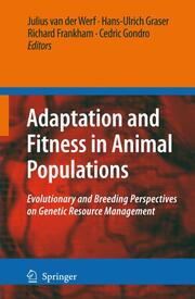 Adaptation and Fitness in Animal Populations - Cover