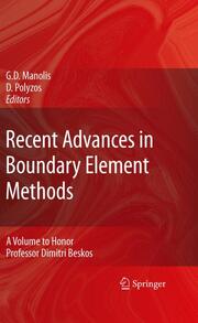 Recent Advances in Boundary Element Methods - Cover