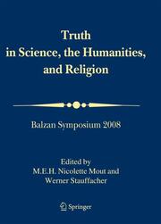Truth in Science, the Humanities and Religion - Cover