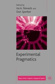 Experimental Pragmatics